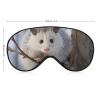 Opossum in Snow Sleep Mask Soft Comfortable Eye Mask with Adjustable Strap Eye Cover Eye Shade for Men Women Work Travel view 2