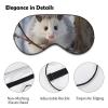Opossum in Snow Sleep Mask Soft Comfortable Eye Mask with Adjustable Strap Eye Cover Eye Shade for Men Women Work Travel view 3