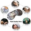 Opossum in Snow Sleep Mask Soft Comfortable Eye Mask with Adjustable Strap Eye Cover Eye Shade for Men Women Work Travel view 4
