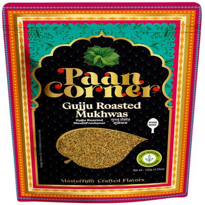 Paan Corner Gujju Roasted Mukhwas, Traditional Indian Mouth Freshener, 4.23 oz