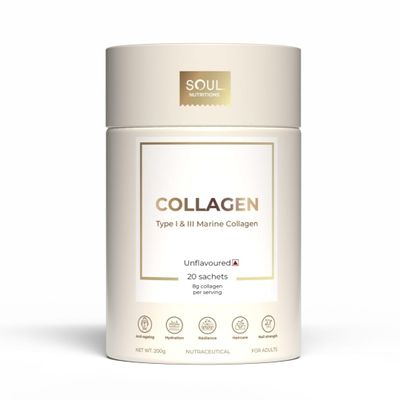 100% Pure Marine Collagen Protein, Unflavored, 20 Servings Sugar Free - for Hair Skin and Nails - Type I & III Peptides Sugar, Dairy Preservative-& GMO-Free, Perfect for Drinks & Smoothies..