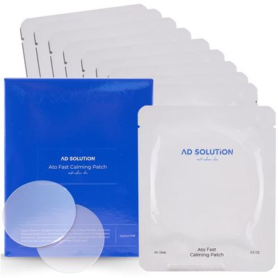 AD SOLUTION Ato Fast Calming Patch for Skin Redness, Itching & Flare-Ups Soothing Hydrogel for Sensitive Skin with Cica & Panthenol 10 Pairs