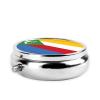 Cute 3-Compartments Round Pill Box Flag of The Comoros Small Pill Case Portable Medicine Dispenser,for Pocket Purse view 3