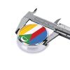 Cute 3-Compartments Round Pill Box Flag of The Comoros Small Pill Case Portable Medicine Dispenser,for Pocket Purse view 4