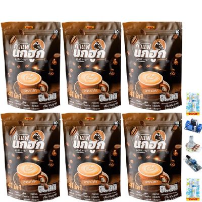 10 Sachets/Pack Nokhook Coffee 41in1 Arabica Roasted Delicious Intense Much Mellow Premium Fruit Snack Set 6 A932 By Thaigiftshop [Get Free Tomato Facial Mask]