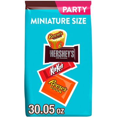 HERSHEY'S, KIT KAT and REESE'S Assorted Flavored Candy Party Pack, 30.05 oz
