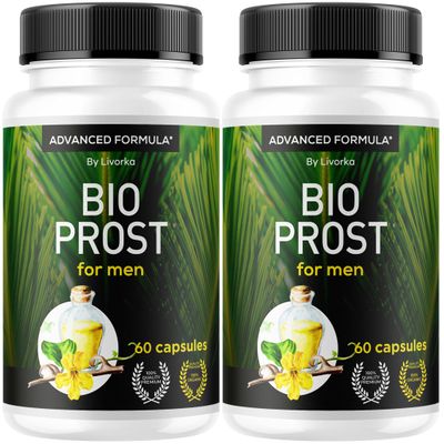 (2 Pack) BioProst For men - Bio Prost For Men, BioProst, Bio Prost, Bio Prost Original, Bio Prost Capsules, BioProst Pills, Original BioProst Supplement Support Formula, 120 Capsules For 2 Months