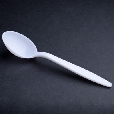 1000 Count Bulk White Disposable Plastic Spoons, Heavy Duty Sturdy and Durable