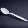 1000 Count Bulk White Disposable Plastic Spoons, Heavy Duty Sturdy and Durable view 1
