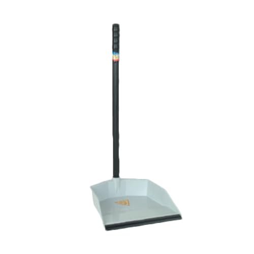 A-to-Z Supply PLDP002 Dust Pan, Flat Surface, Easy-Grip Handle, Plastic, European-Style, Pack of 12