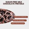 Nuts To You Sugar-Free Milk Chocolate Pretzels 8 oz Resealable Bag, No Sugar Added Snack, Mini Pretzels Covered in Creamy Milk Chocolate, Sweet and Salty Delight view 4