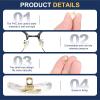 HARFINGTON 10 Pairs Eyeglass Nose Pad 6mm Thickness Silicone Anti-Slip Glasses Nose Grips Air Bag Copper Core Glasses Nose Pads for Plastic Frames Glasses Sunglasses, Gold view 4