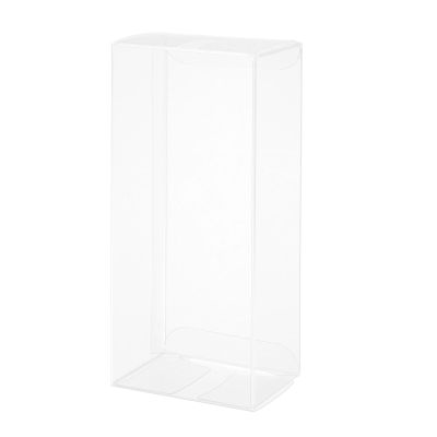 MECCANIXITY Plastic Retail Boxes 2.5"x1.9"x5.8" Gift Box with Protecting Film for Candy, Cookies, Christmas, Wedding, Party Wrapping Clear Pack of 20