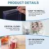 MECCANIXITY Plastic Retail Boxes 2.8"x2.8"x6.1" Gift Box with Protecting Film for Candy, Cookies, Christmas, Wedding, Party Wrapping Clear Pack of 20 view 3