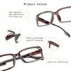 VisionGlobal 4 Pairs Reading Glasses, Blue Light Blocking Glasses, Computer Reading Glasses for Men(Red, 0.75 Magnification) view 2
