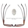 VisionGlobal 4 Pairs Reading Glasses, Blue Light Blocking Glasses, Computer Reading Glasses for Men(Red, 0.75 Magnification) view 4