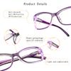 LifeArt 5 Pairs Blue Light Blocking Glasses, Computer Eyeglasses for Women Men, Clear Lens Lightweight Rectangle Frame(5 Purple, +0.00 Magnification) view 2