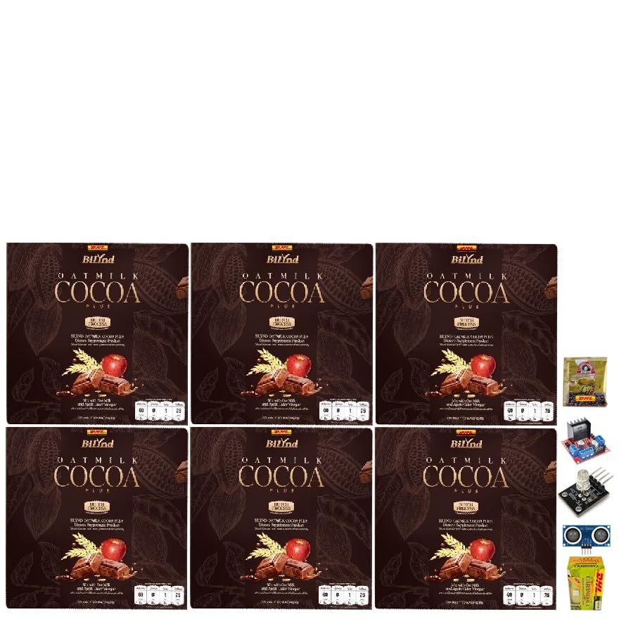 10 Sachets/Box(150g) Intense Delicious Much Mellow Fruit Snack BiLynd Oat Milk Cocoa Plus Apple Extract Set 6 By Beautygoodshop [Get Free For You Beauty Gifts]