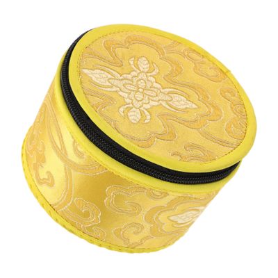 JOINPAYA Tibetan Singing Bowl Storage Bag Compact Portable Case with Elegant Design for Meditation and Buddhist Sound Bowls Versatile Pouch with Intricate Patterns