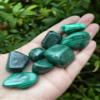 1/2 Pound Malachite Tumbled Stones, Polished Natural Malachite Rock, Genuine Malachite Stone Bulk Lot view 3