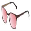Calabria Maureen Round Pink Tint FL-41 Reading Glasses +3.75 Burgundy Red Women Blue Light Sensitivity FL41 Readers view 1