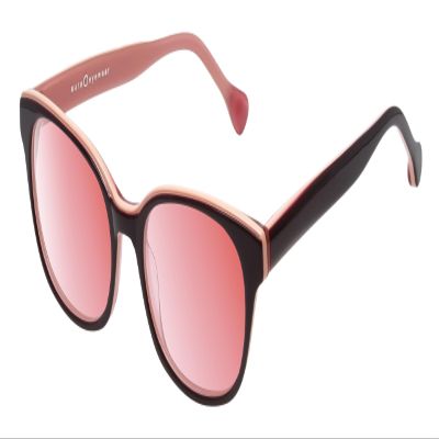 Calabria Women Cat Eye FL-41 Tinted Reading Glasses with FL-41 Lenses Plum Pink Frame | Blue Light & Fluorescent Light Blocking Eyeglasses | Migraine Relief Eyewear | Magnification 3.25x