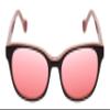 Calabria Women Cat Eye FL-41 Tinted Reading Glasses with FL-41 Lenses Plum Pink Frame | Blue Light & Fluorescent Light Blocking Eyeglasses | Migraine Relief Eyewear | Magnification 3.25x view 2