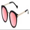 Calabria S03 Panthos FL-41 Migraine Glasses for Women Pink Light Sensitivity Glasses | Fluorescent Light, Screen Glare, and Photophobia Relief | Magnification 2.00x & Black Silver view 1