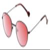 Calabria Taylor Round Pink Tint FL-41 Reading Glasses +6.00 Black Red Tortoise Women Blue Light Sensitivity FL41 Readers view 1
