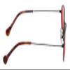 Calabria Taylor Round Pink Tint FL-41 Reading Glasses +6.00 Black Red Tortoise Women Blue Light Sensitivity FL41 Readers view 3