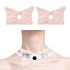Tracheostomy Dressing Pads, 2-Pack Trach Pads, Reusable Trach Tube Covers Buttefly Shape (Pink) view 1
