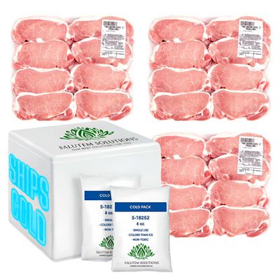 Salutem Vita - Boneless Pork Loin Chops, 5 lb (actual weight may vary within 5%) - Pack of 3