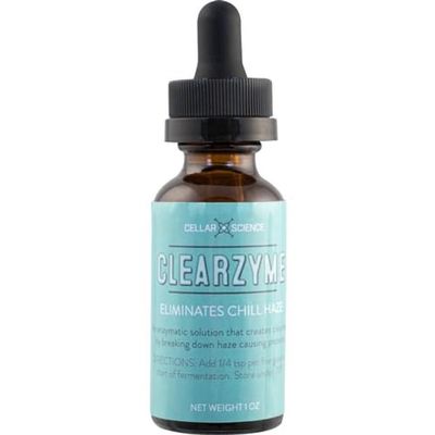 1oz Dripper Bottle CLEARZYME CLAREX CHILL HAZE BEER CLARIFIER Enzymatic Fermentation Stage Solution to Fining Hazy Beer (Cellar Science pack of Brewer's Clarex)