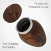 4 Pack Small Keepsake Urn for Human Ashes | Metal Wooden Cherry Style | Mini Little Memorial Ash Container | Perfect Compact Tribute for Loved Ones | Male Female Man or Woman view 4