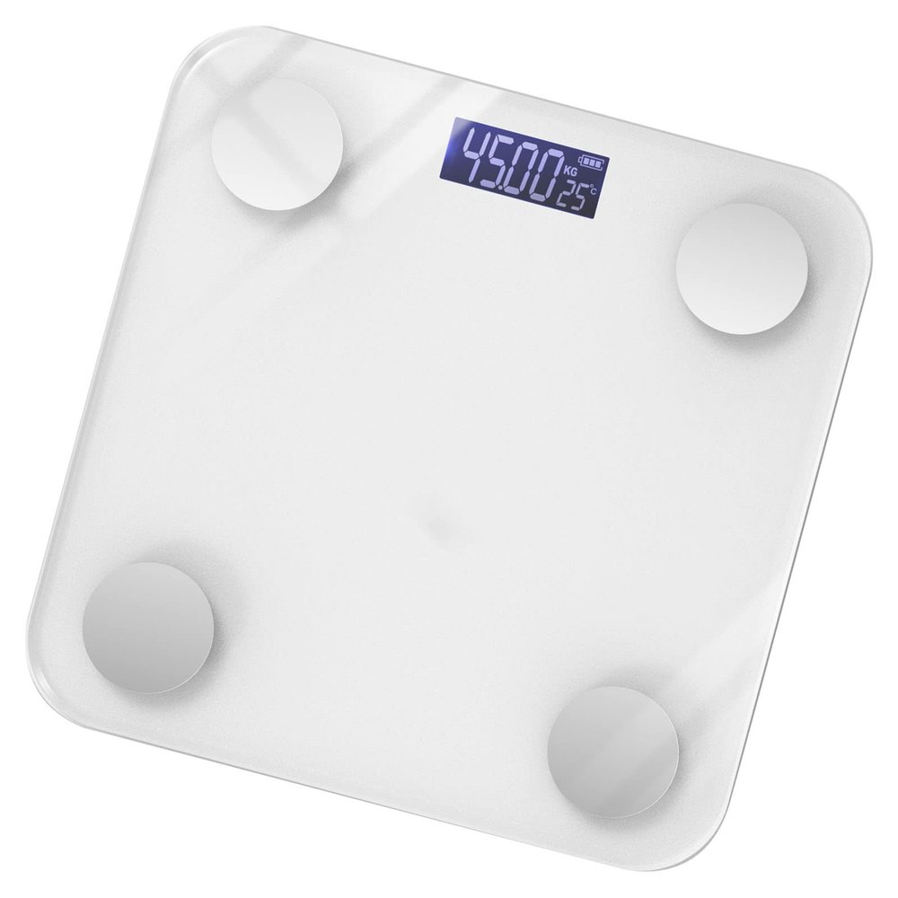 Electronic Weight Scale with Tempered Glass Platform & I-Shaped Stable Structure for Men and Women Accurate Home, Bathroom, Office Use (2AA Batteries Required)