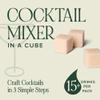 LUXE Mixology Manhattan Cocktail Mixer Cubes - Craft Cocktail Mixer for Manhattan Cocktails - Just Mix with Bourbon or Whiskey - All Natural - Makes 30 Cocktails - Great Gift Idea view 2