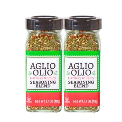 Aglio Olio Seasoning Blend (Two 1.7 oz bottles, Aglio Olio)