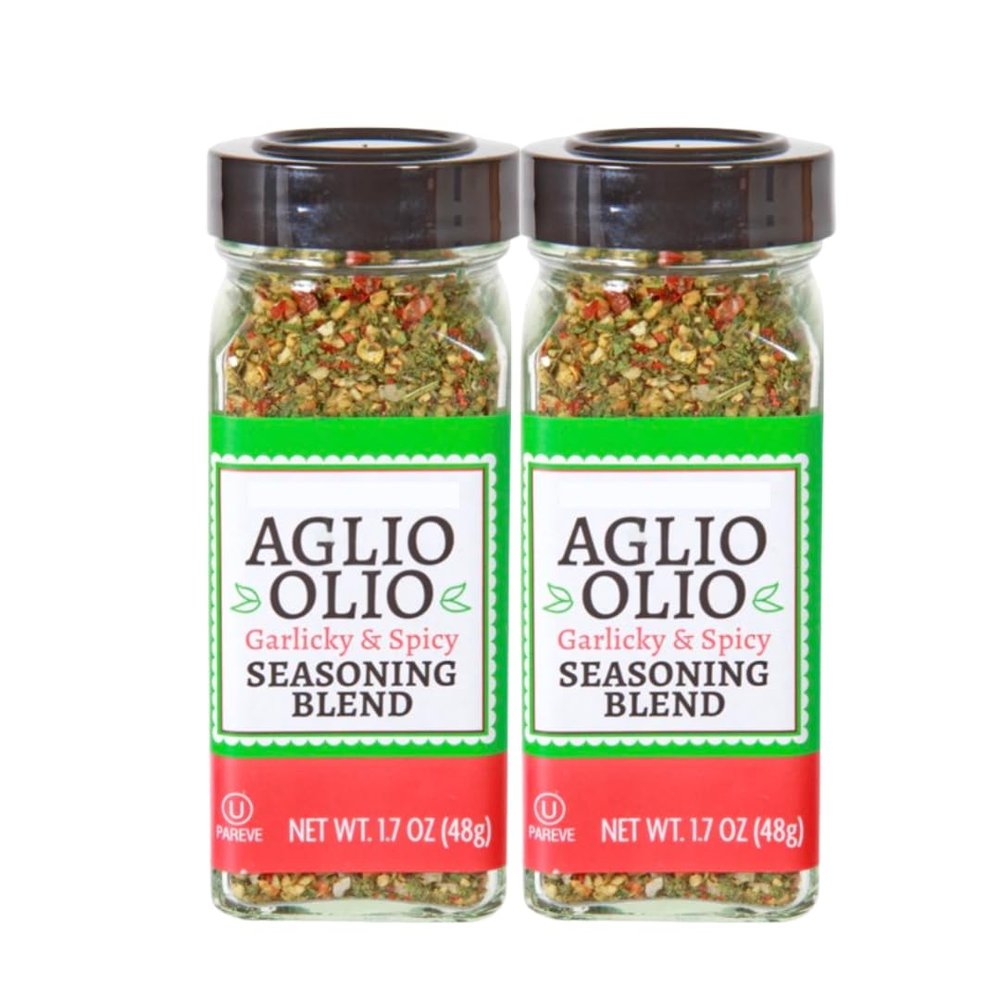 Aglio Olio Seasoning Blend (Two 1.7 oz bottles, Aglio Olio)