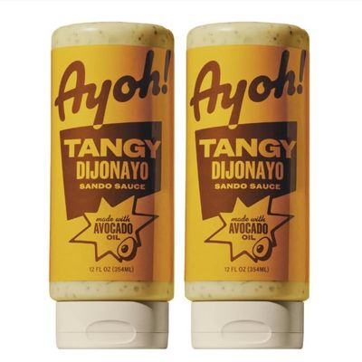 Ayoh! Tangy Dijon Mayo with Avocado Oil | 12 oz (Pack of 2) | Seed Oil Free, Gluten Free, Non-GMO, Keto Friendly | Ultimate Condiment for Sandwiches, Burgers, Bowls, Fries, Dips & Dressings | Craveable Dijon Flavor by Molly Baz