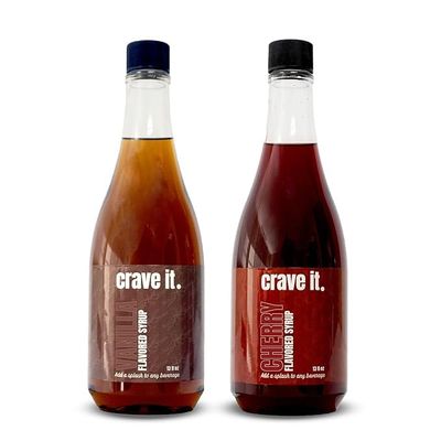 Crave It! Cherry and Vanilla Flavoring Syrup Set. Add a Splash to Your Favorite Beverages Soda, Coffee, Latte, Italian Soda, Lemonade and More! 13 FL OZ / 2 Pack