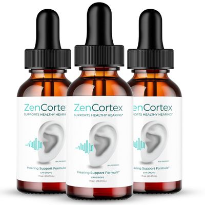 IDEAL PERFORMANCE Zencortex Tinnitus Relief for Ringing Ears Drops, Zencortex Ring Clear Tinnitus Drops, Tinnitus Treatment Supplement, Ear Ringing Relief Tinnitus, Zen Cortex Reviews (3 Pack)