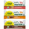 Kates Real Food Organic Protein Bars (Peanut Butter, Brownie, Snickerdoodle Variety, 2.2 oz, Pack of 12) Plant Based Protein Bars - Gluten Free, Soy Free, Non GMO, Whole Grains, and All Natural view 1