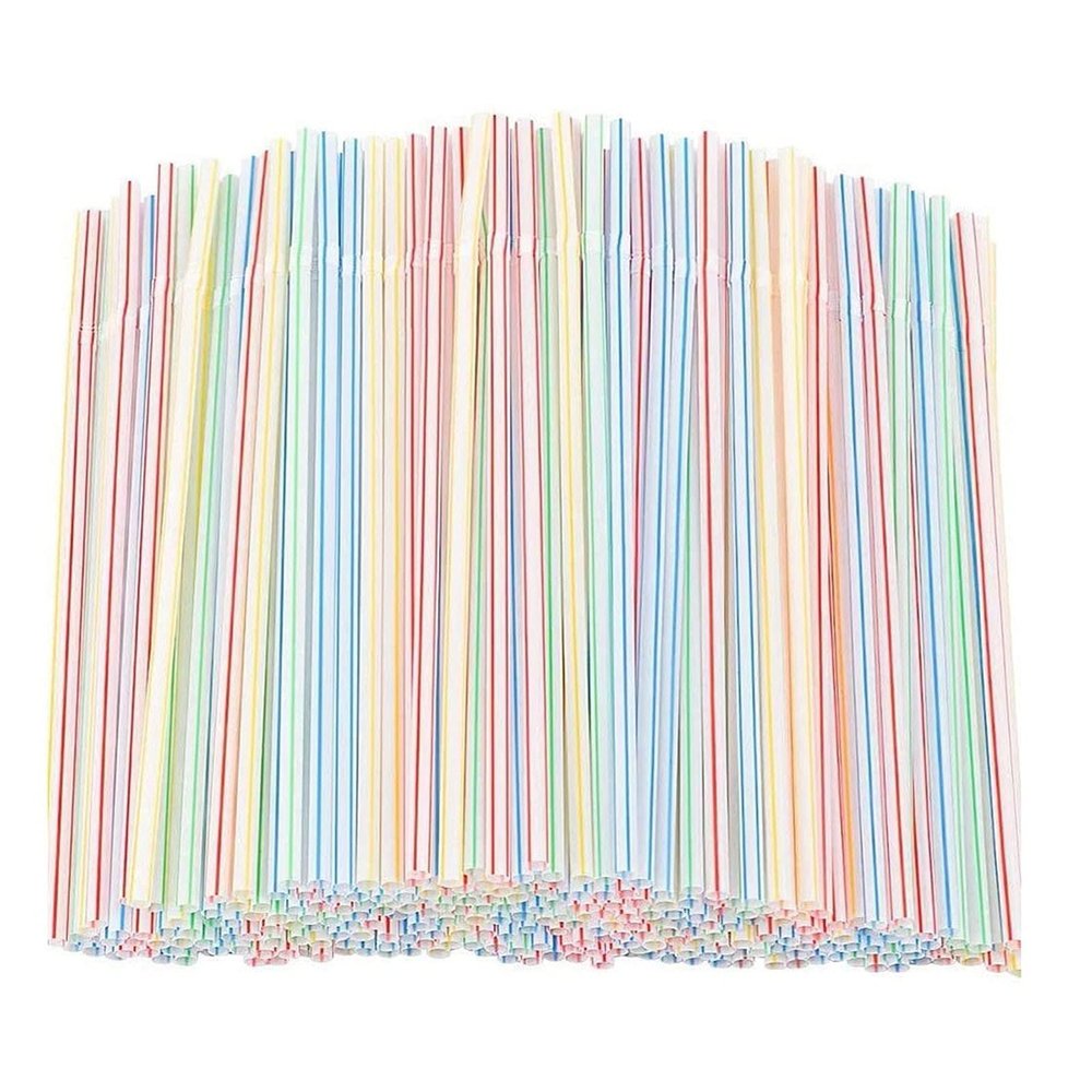 1200 Pcs Plastic Straws Disposable,Disposable Straws, Straws Drinking Plastic Straws, Flexible Bendable Drinking Straws,Smoothie Straws, Cocktail Straws, Coffee Straws