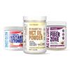 Divine Health Keto Zone Maintenance Pack Dr. Colbert | MCT Oil Powder (Vanilla) | Fiber Zone (Berry) | Instant Ketones (Raspberry) | Supports Energy & Gut Health view 1