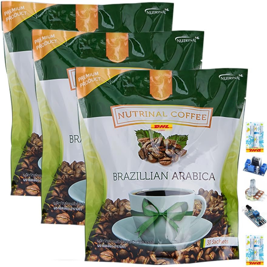 Delicious Intense Fragrant Premium Fruit Snack Much Mellow Successmoree Brazillian Arabica Coffee 30 Sachets/Pack(450g) (of 3) By Thaigiftshop [Get Free Tomato Facial Mask]