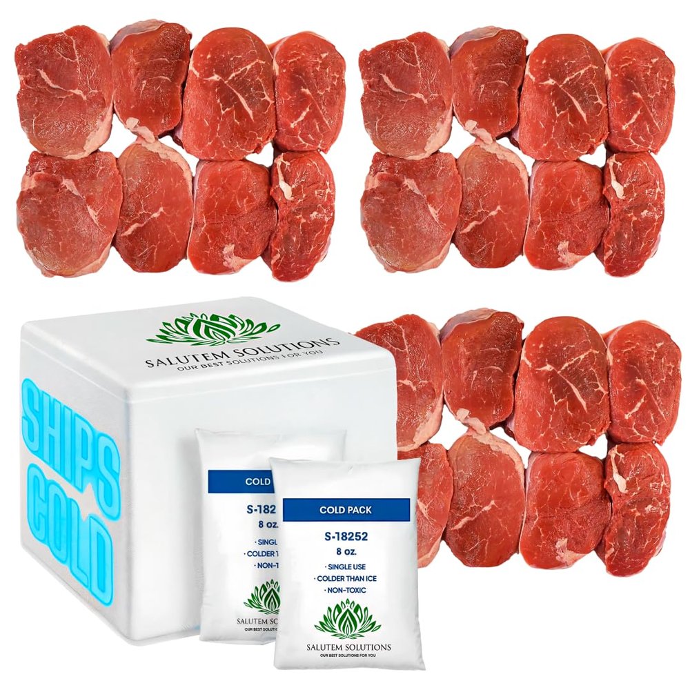 Salutem Vita - Beef Chuck Mock Tender Steak, 3 lbs. (actual weight may vary within 5%) - Pack of 3