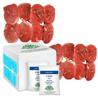 Salutem Vita - Beef Chuck Mock Tender Steak, 3 lbs. (actual weight may vary within 5%) - Pack of 2