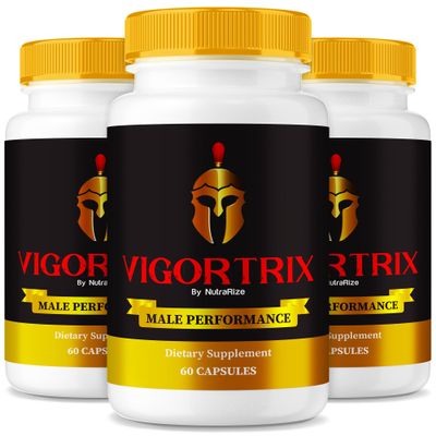 (3 Pack) Vigortrix Supplement, Official Vigortrix Pills for Men, Premium Male Gummy, All-Natural Support for Peak Performance, Energy & Overall Stamina, Vigor Trix ME Pastillas Review (180 Capsules)