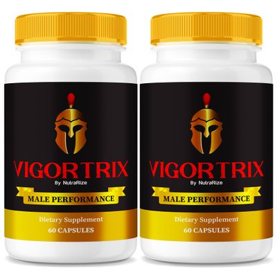 (2 Pack) Vigortrix Supplement, Official Vigortrix Pills for Men, Premium Male Gummy, All-Natural Support for Peak Performance, Energy & Overall Stamina, Vigor Trix ME Pastillas Review (120 Capsules)
