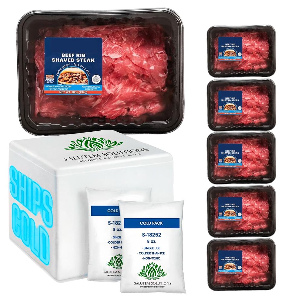 Salutem Vita - Beef Shaved Steak, 1.75 lbs. - Pack of 6